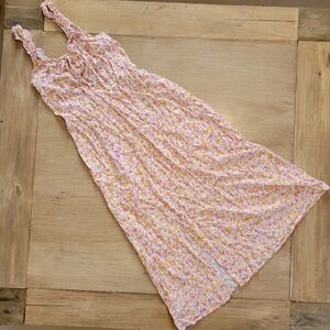 Japna Sundress Boho Pink orange Medium